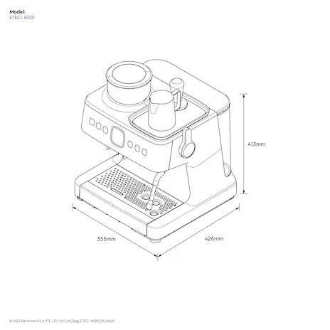 ELECTROLUX 3L UltimateTaste 700 espresso coffee maker